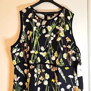 Victoria Beckham For Target Women's Black Floral Dress